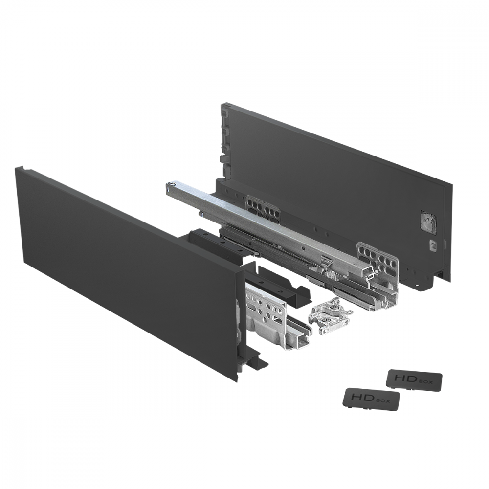 HD Slimbox 116 прямой 116*400 мм графит (6)